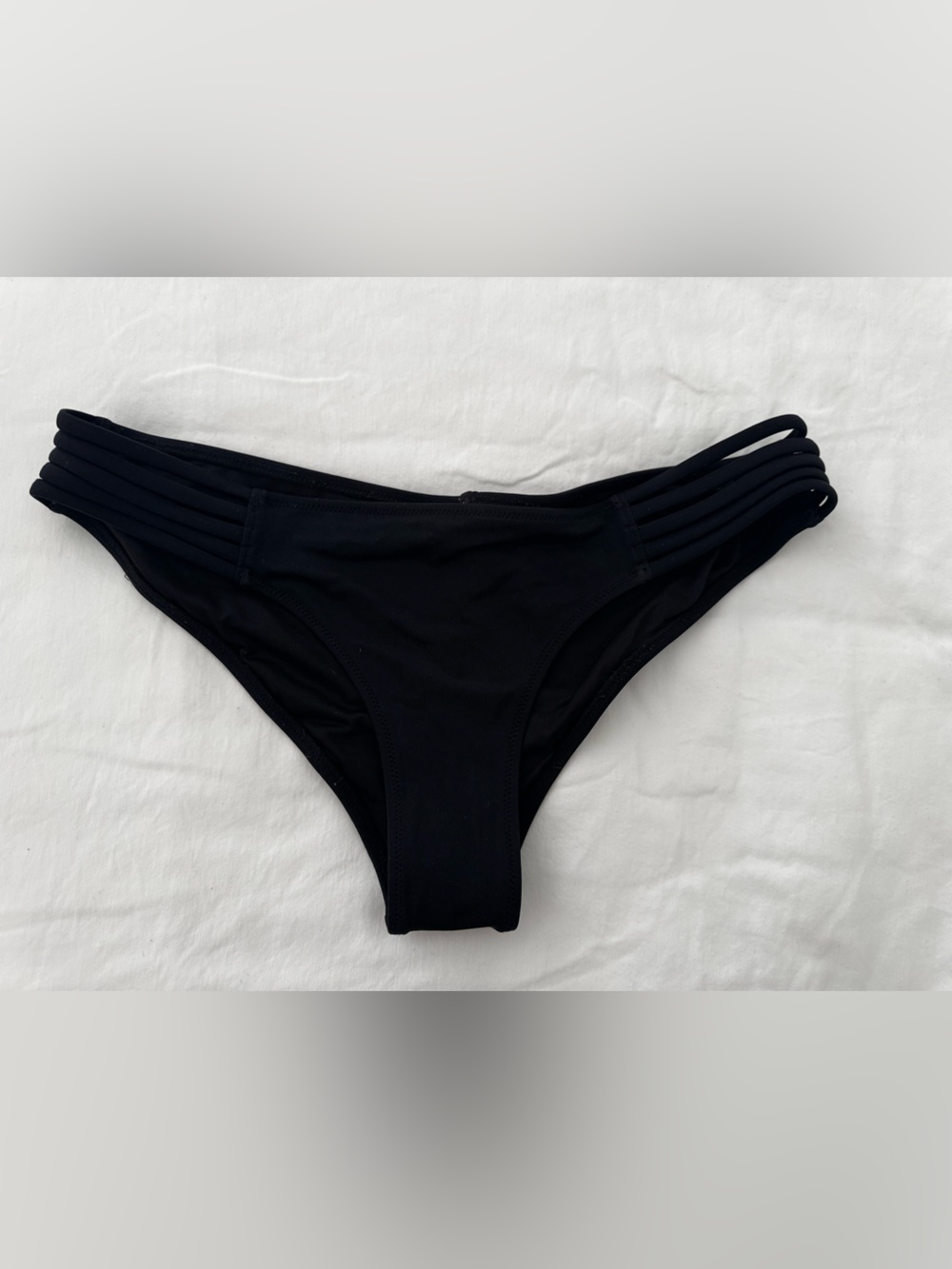 Victoria's Secret Black Bikini Bottom with Pink Tag